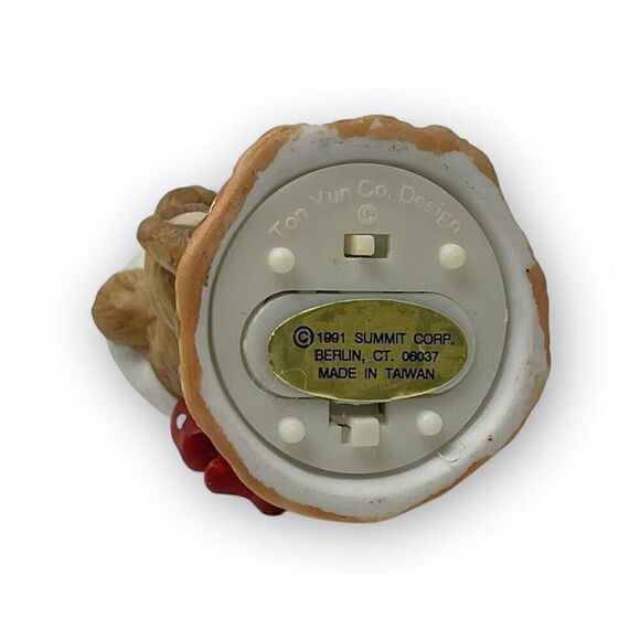 Vintage Lot of 5 Ceramic Christmas Ornaments Santa Bear Snowman AGC Summit - Picture 10 of 13